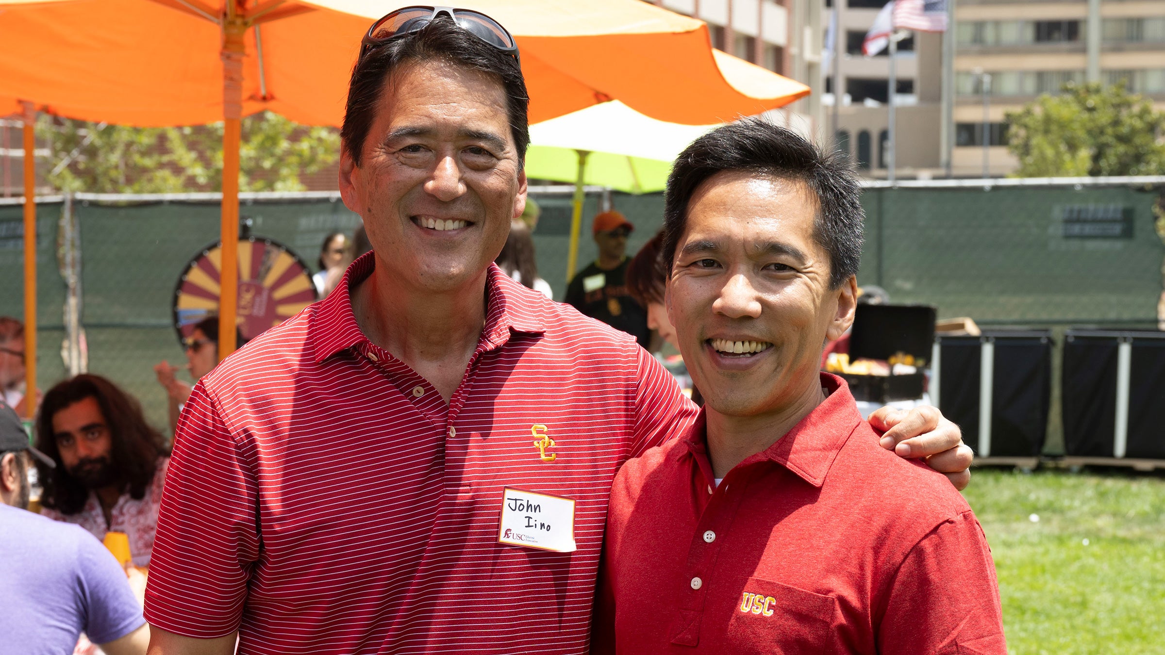USC Alumni Association wildfire event: John Iino and Beong-Soo Kim