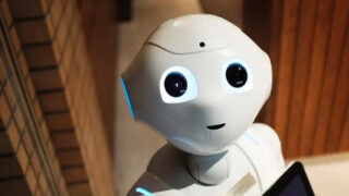Robot server looking up
