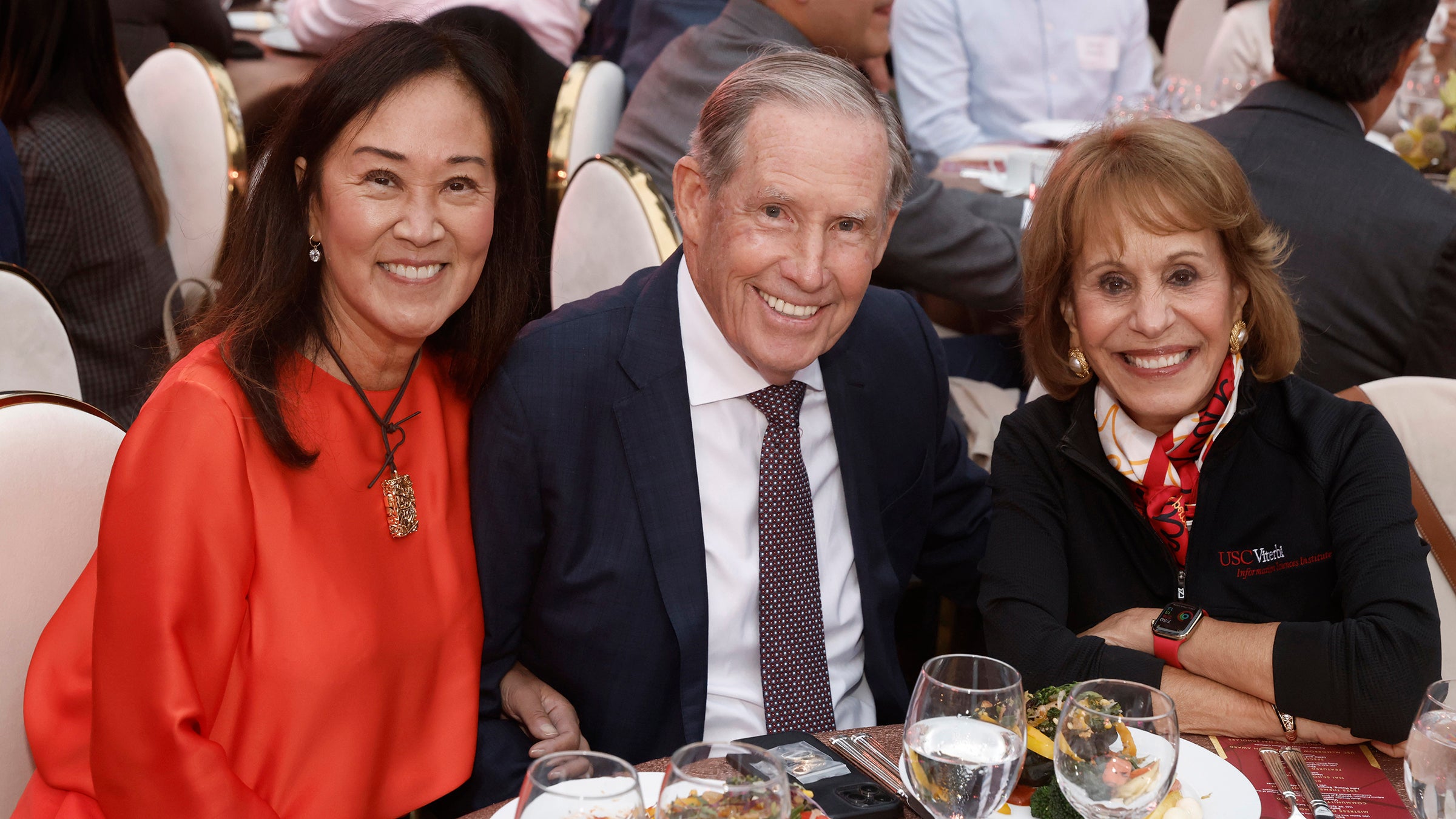 Leslie McMorrow, William McMorrow and Carol Folt