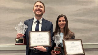 Ian Finley and Athena Tsianos