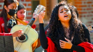 USC Mariachi: Alondra Santos performs with Mariachi los Troyanos de USC