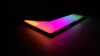 Computer displaying colors