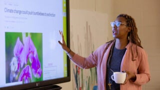 Teacher in a classroom