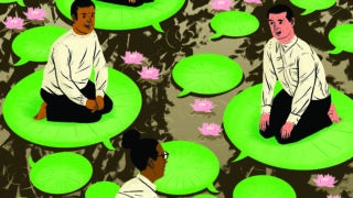 The Center for the Political Future serves as a model for how people across the ideological spectrum can unite around a shared commitment to core democratic values, says USC Interim President Beong-Soo Kim. (Illustration/Paul Blow)