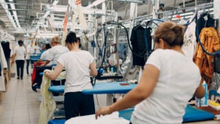 Dry cleaning workers