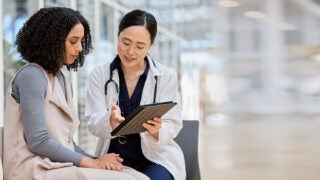 Patient with clinician