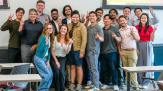 FTMBA students and Ahmed Elshinnawy