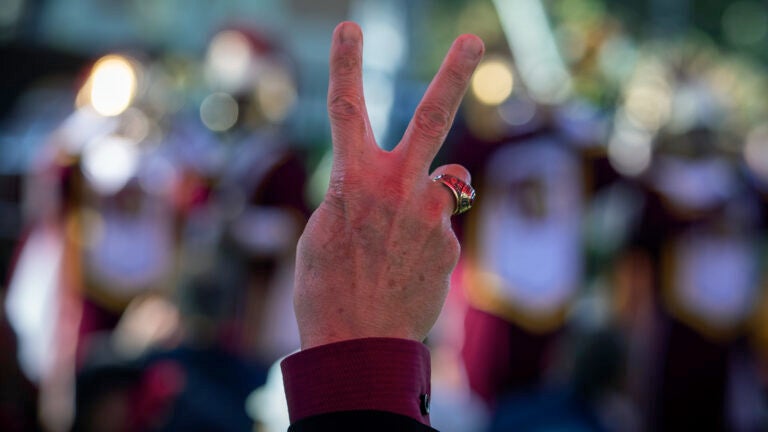 Trojan Family Weekend: Fight on gesture