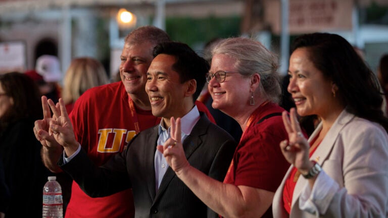 Trojan Family Weekend: Beong-Soo Kim, Monique S. Allard and visitors