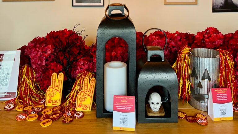 The Trojan spirit thrives everywhere — especially in Seattle during Halloween!