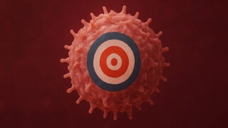 Tumor cell target illustration