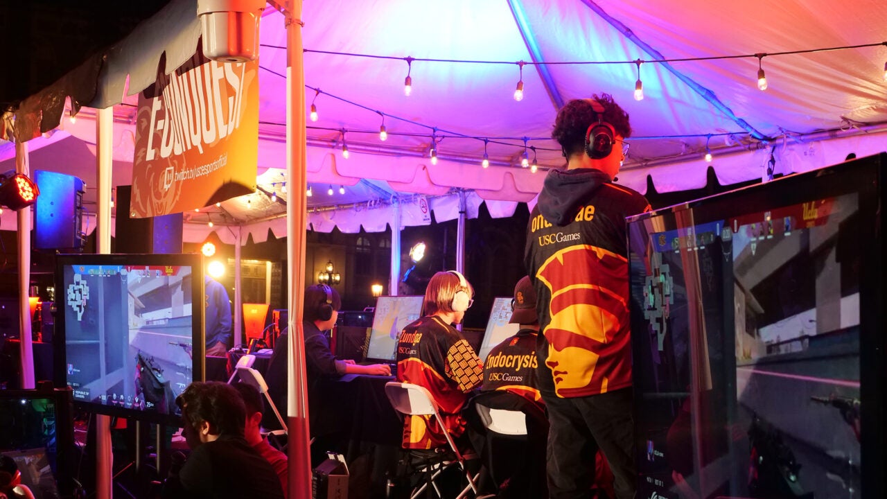 Established in 2020, E-Conquest is an annual video game tournament hosted by USC Games, the university’s game design program, in collaboration with UCLA ESports. (Photo/Emma Kate Hamlin)