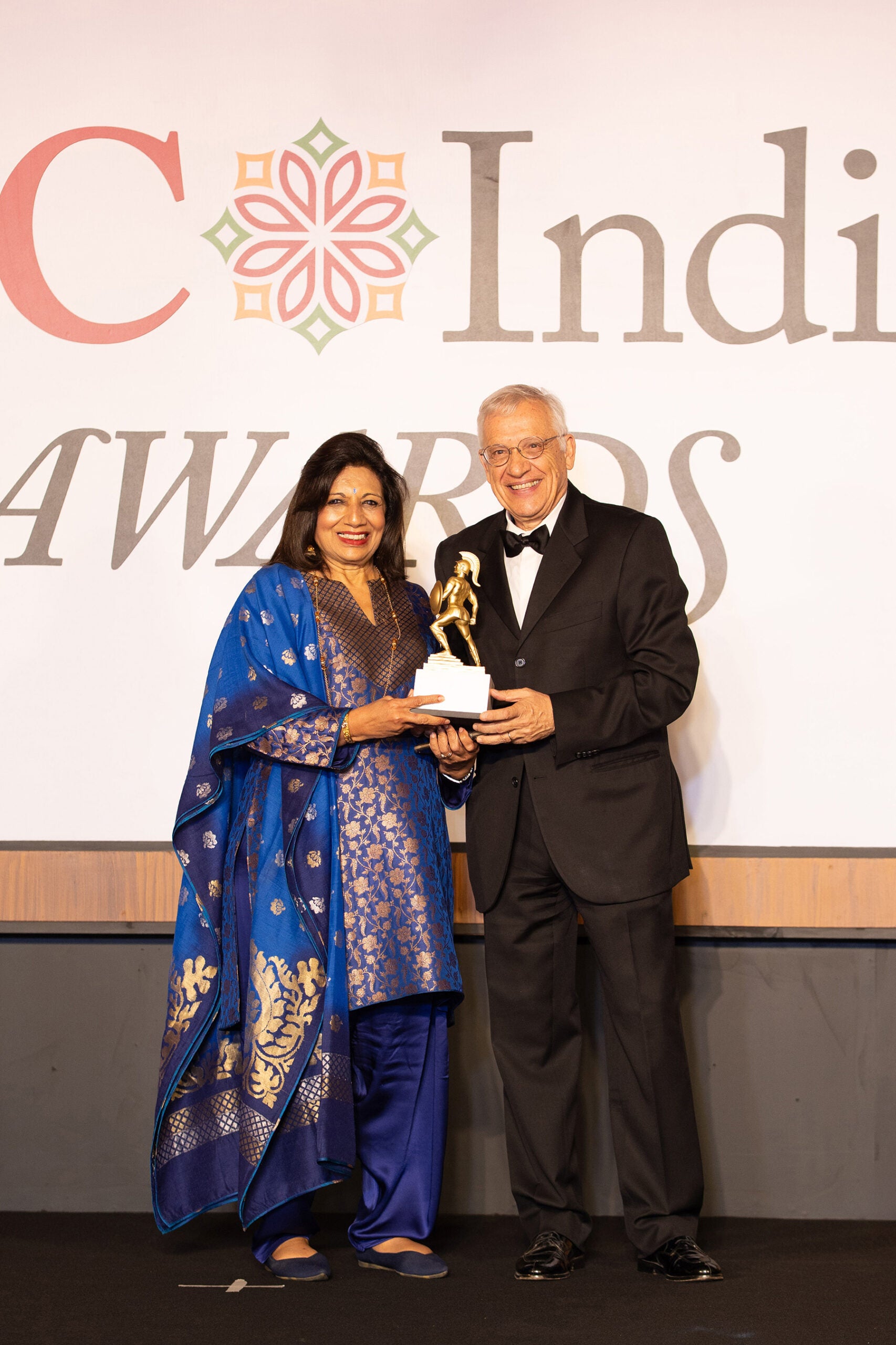 USC India Awards: Kiran Mazumdar-Shaw and Yannis Yortsos (Photo/Jayesh Bhosale)
