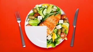 Photo illustration: Food on a plate
