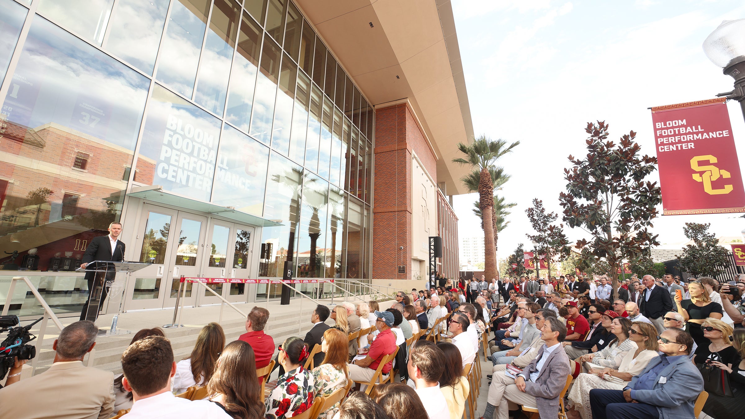 USC Bloom Football Performance Center: Lincoln Riley speaks